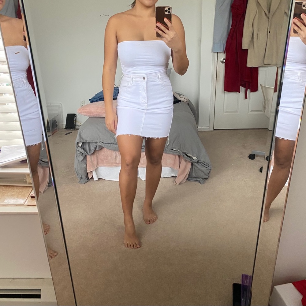 COPY - ✨White Denim Skirt